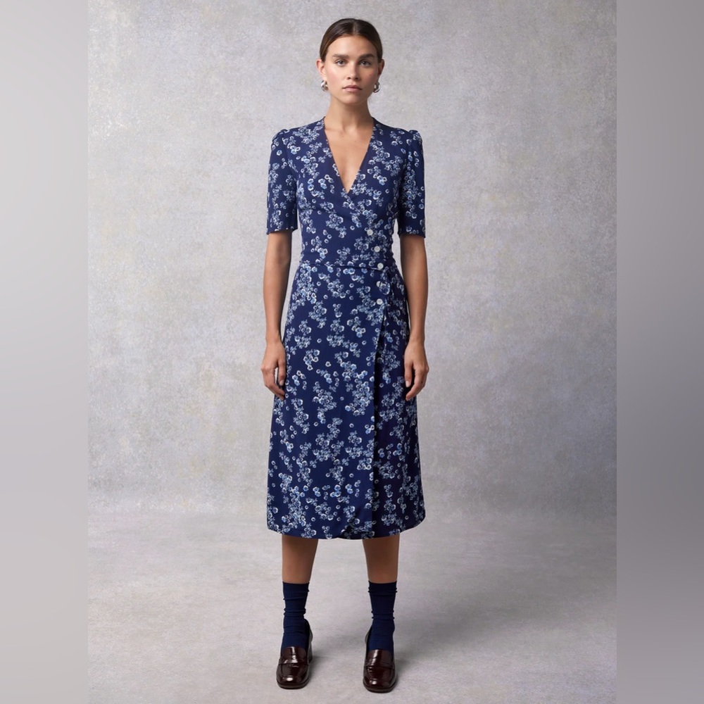 Rouje Gabin dress blue floral